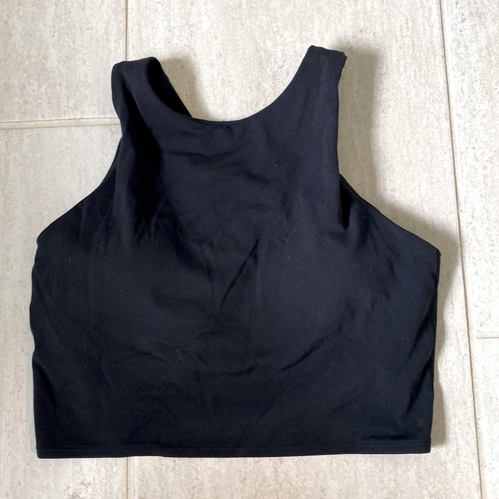 Athleta bra top in black, medium